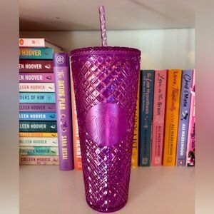 Starbucks Purple Grid 24 oz tumblr